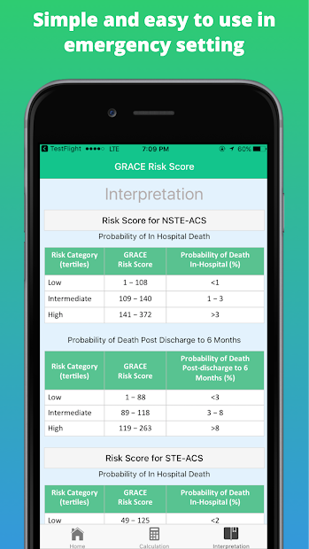 Captura 5 GRACE Score for Heart Attack: Risk Management android