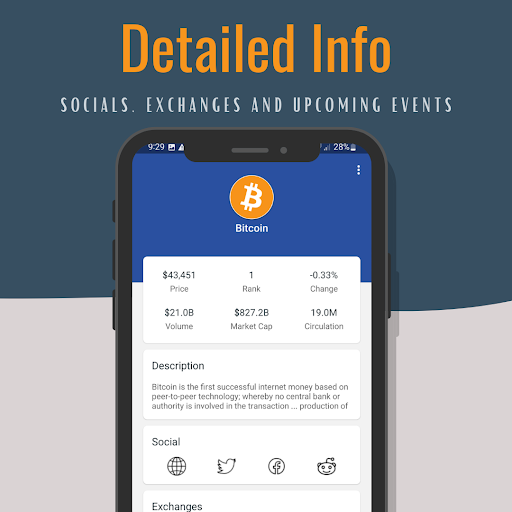 Android application CryptoVerse: Bitcoin News screenshort
