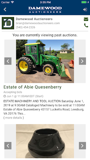 Damewood Auctioneers Screen 2