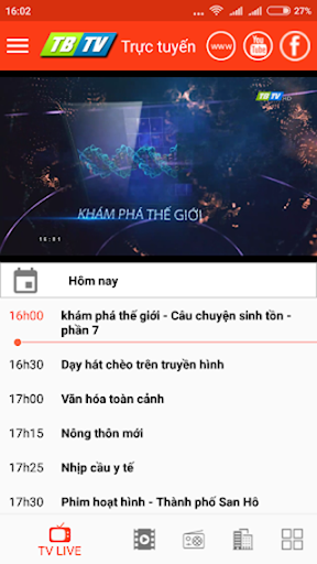 Android application TBTV Go - Thái Bình TV screenshort