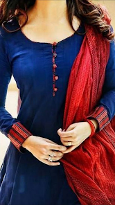 Chudithar neck models hot sale