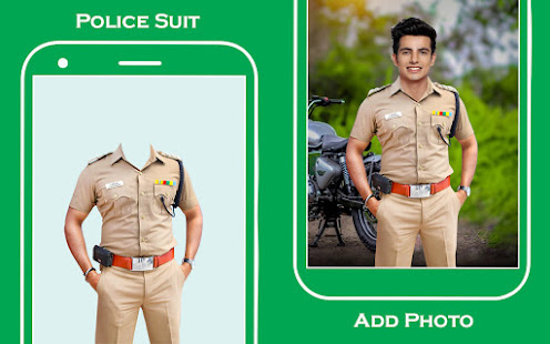 Men police suit photo editor screenshots 1