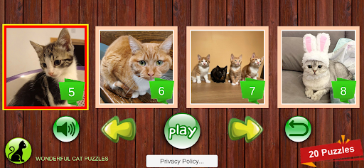 Wonderful Cat Puzzles Screen 2