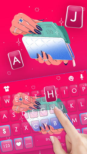Rich Girl Keyboard Background Screen 2
