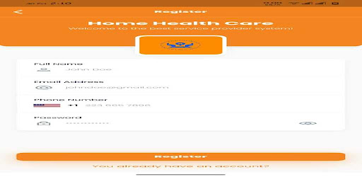 Home Healthcare Screen 2