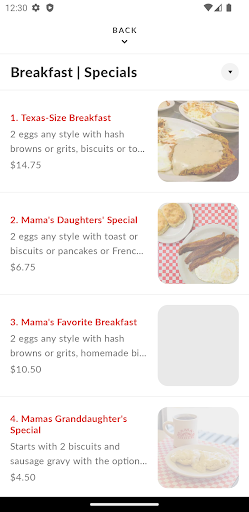 Mamas Daughters Diner, Inc. Screen 3