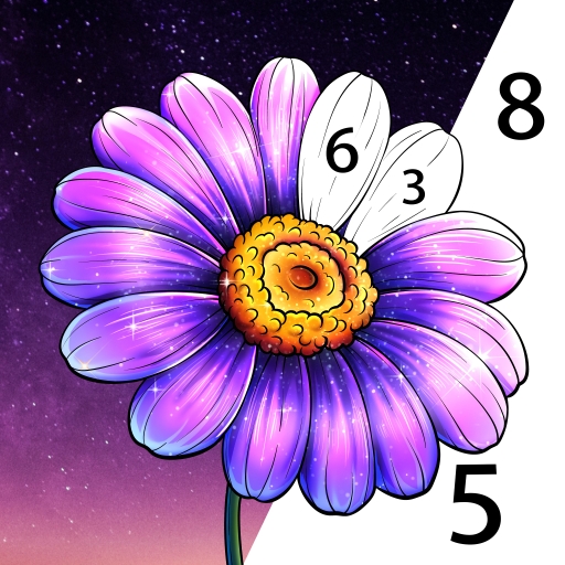 Pop Color - Paint by number logo