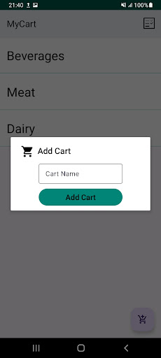 MyCart Screen 2