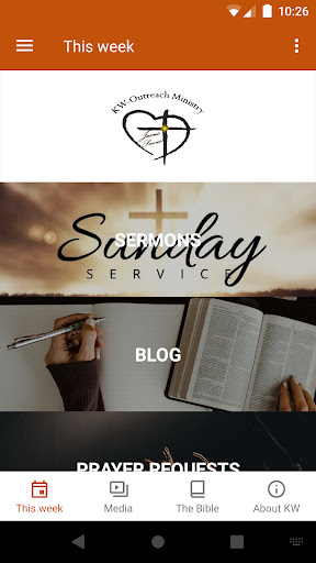 Android application Kingdom Way Outreach Church screenshort