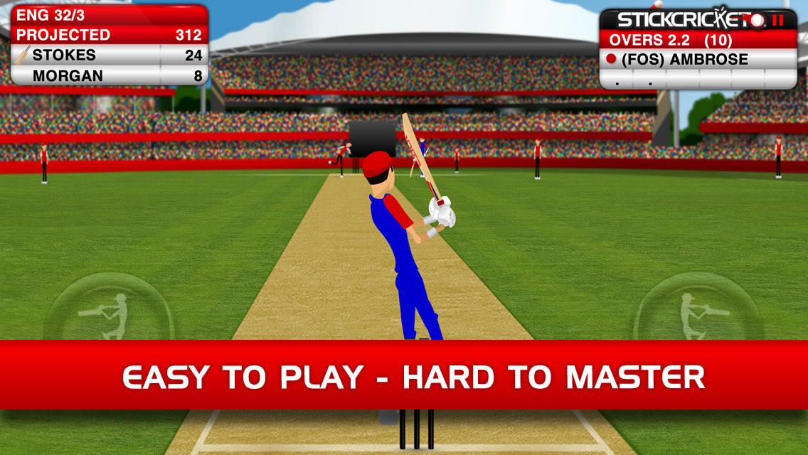 Android application Stick Cricket Classic screenshort