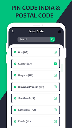 Android application Pin Code India & Postal Code screenshort