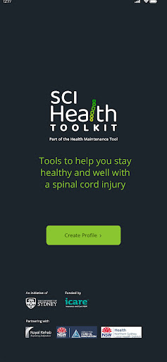 Android application SCI Health Toolkit screenshort