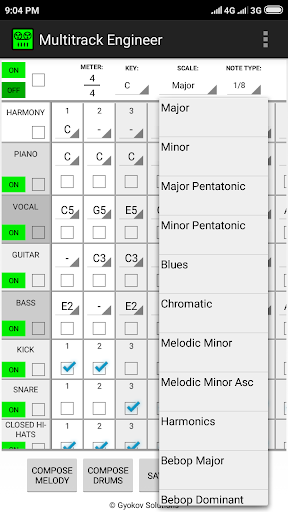 Multitrack Engineer Screen 2