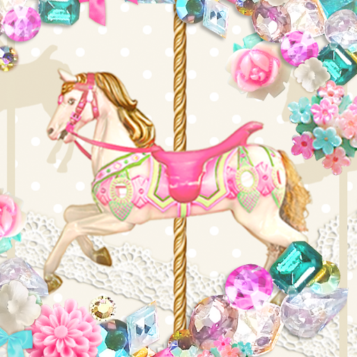 Fairy tale carousel Wallpaper