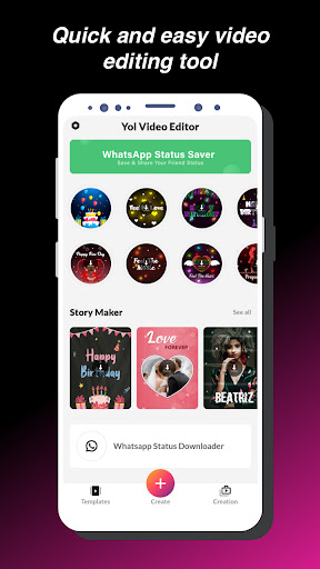 Android application Yol Video Maker screenshort
