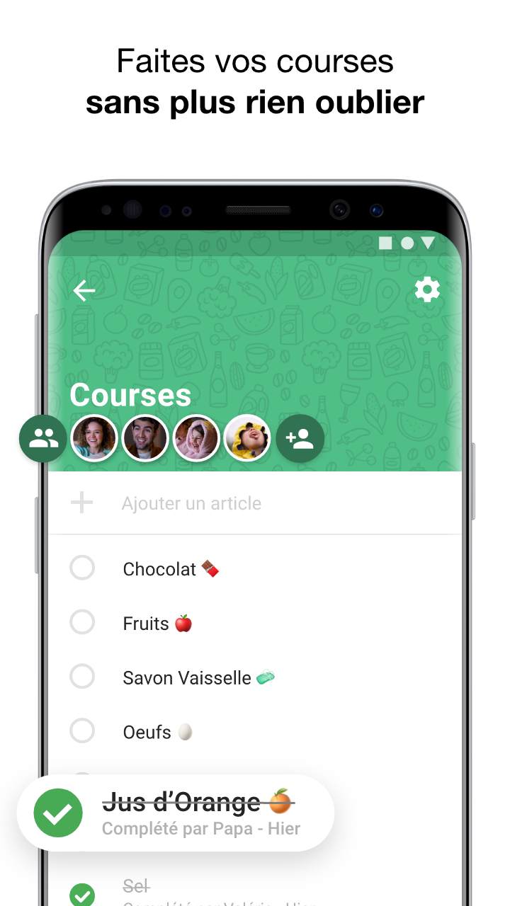 Android application Family Place : agenda partagé screenshort