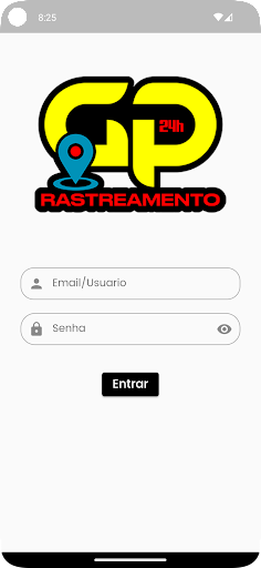 Android application GP Rastreamento screenshort
