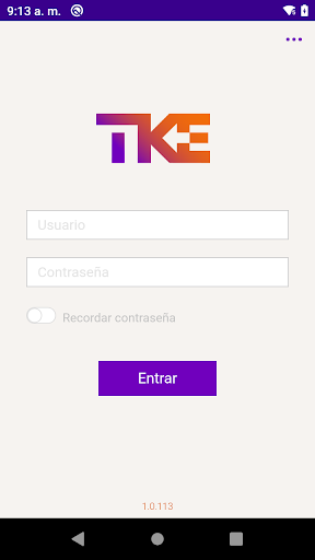 Android application TKE Track & Trace screenshort