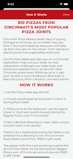 Cincinnati Pizza Week Screen 2
