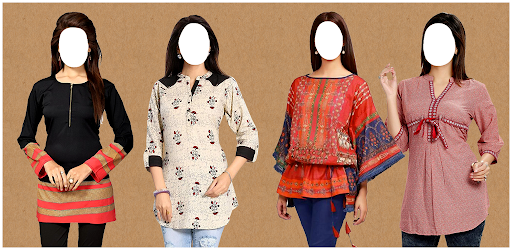 Women Short Kurti Tops Photos