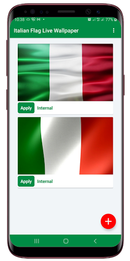 Android application Italian Flag Live Wallpaper screenshort