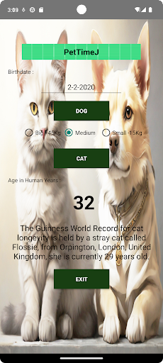 PetTimeJ Screen 2