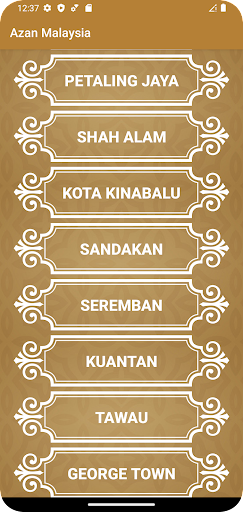 Azan Malaysia Automatik Screen 3