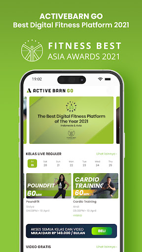 Android application Active Barn Go: Yoga & Fitness screenshort