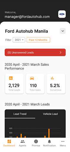 Android application Autodeal for Managers screenshort