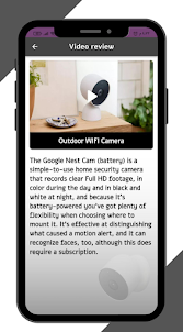 Outdoor WIFI Camera Guide