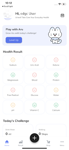 Android application Uriwell - 60 sec urine test screenshort