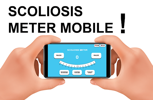 Android application scolio meter mobile screenshort
