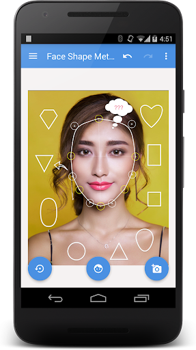 Android application Face Shape Meter | Custom screenshort