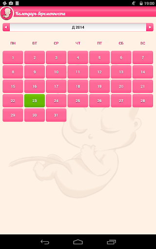 Календарь беременности