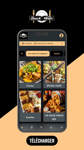 Android application Snack House screenshort