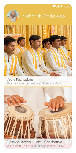 Android application Maharishi Veda screenshort