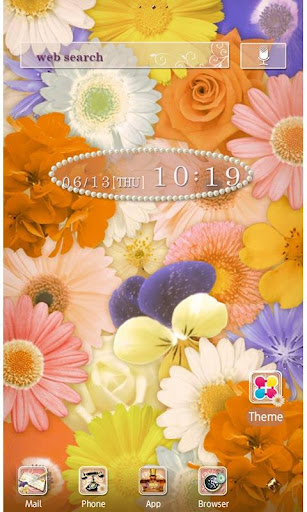 Android application Flower Wallpaper Happiness screenshort