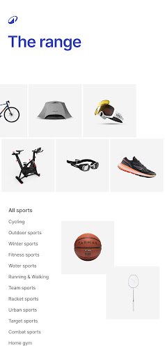 Decathlon Shopping App Screen 2