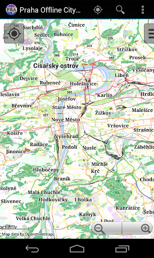 Android application Prague Offline City Map Lite screenshort