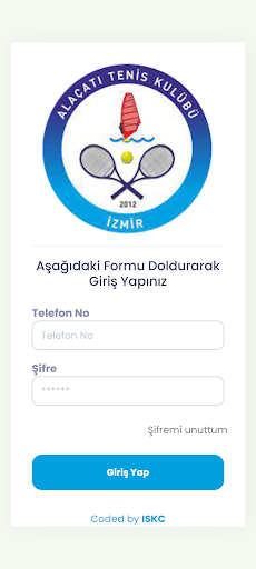 Android application Alaçatı Tenis Kulübü screenshort