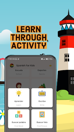 Screenshot of Learn Spanish for beginners