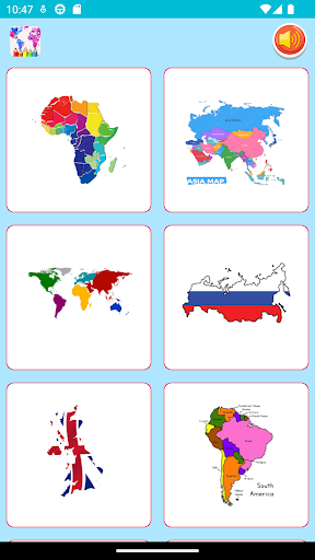 coloring world maps countries Screen 2