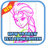 How to Draw Elsa from Frozen icon
