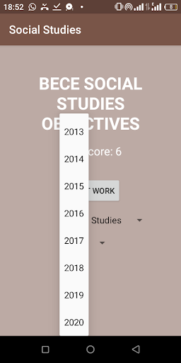 BECE Social Studies Objectives Screen 3