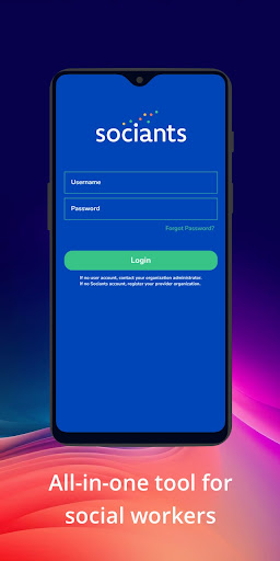 Sociants: Social Worker App Screen 2