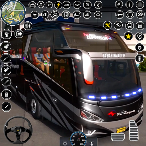 Modern City Bus Coach Drive 3D