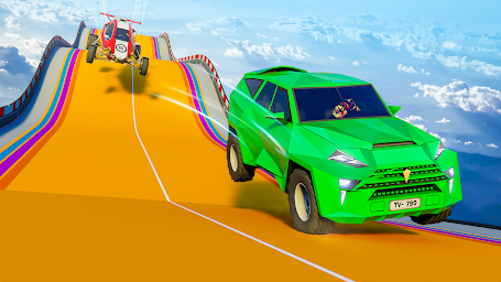 GT car stunt races: Car games