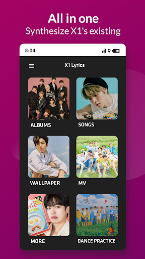 Android application X1 All Lyrics, MV & Wallpaper screenshort