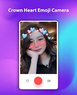 Crown Heart Emoji Camera  Screenshots 4