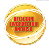 BTC Coin Live Rate in INR And USD icon